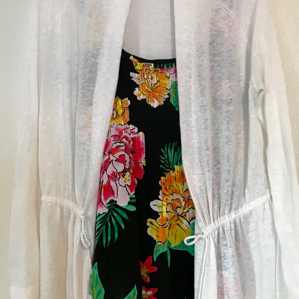 LOFT Linen Long Summer Sweater
